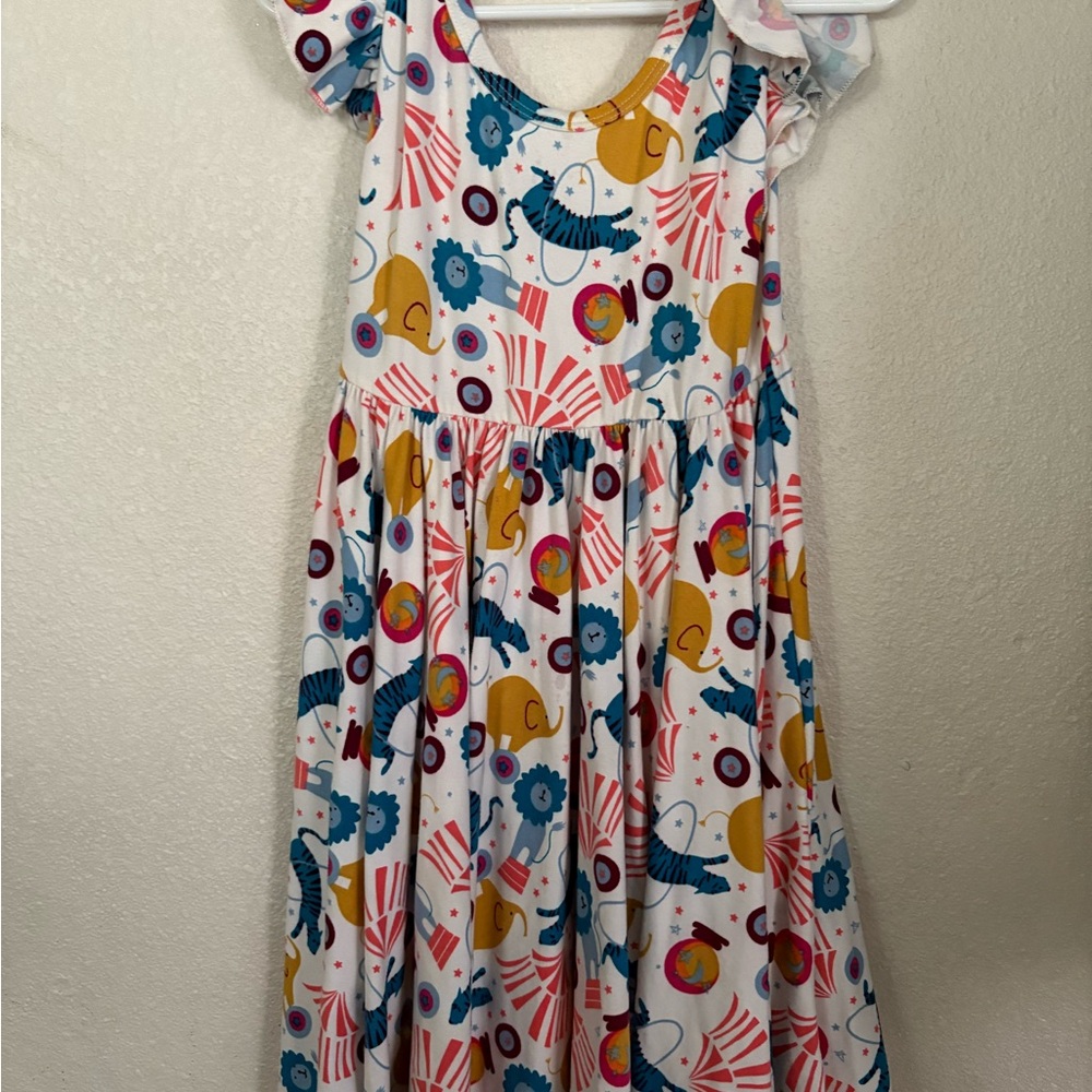 Colorful Kids Dress with Fun Patterns